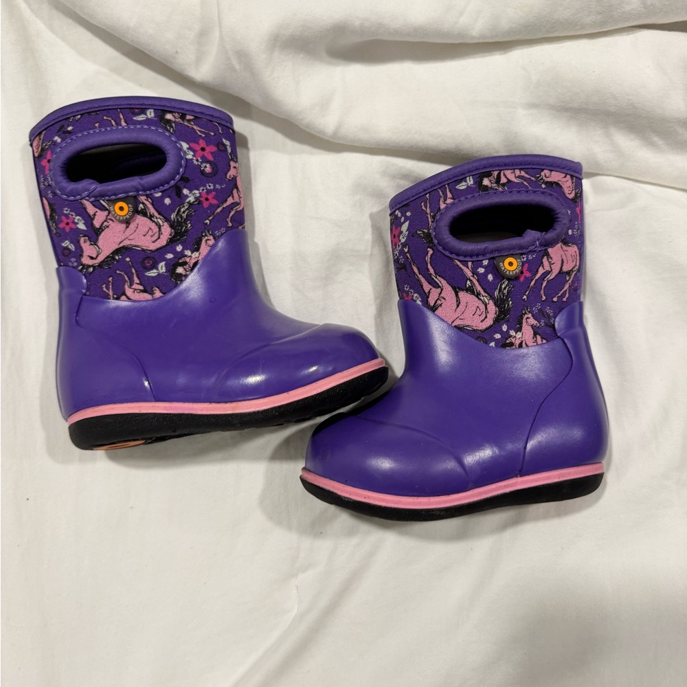 Bogs Kids Rain & Snow Boots - Purple and Pink